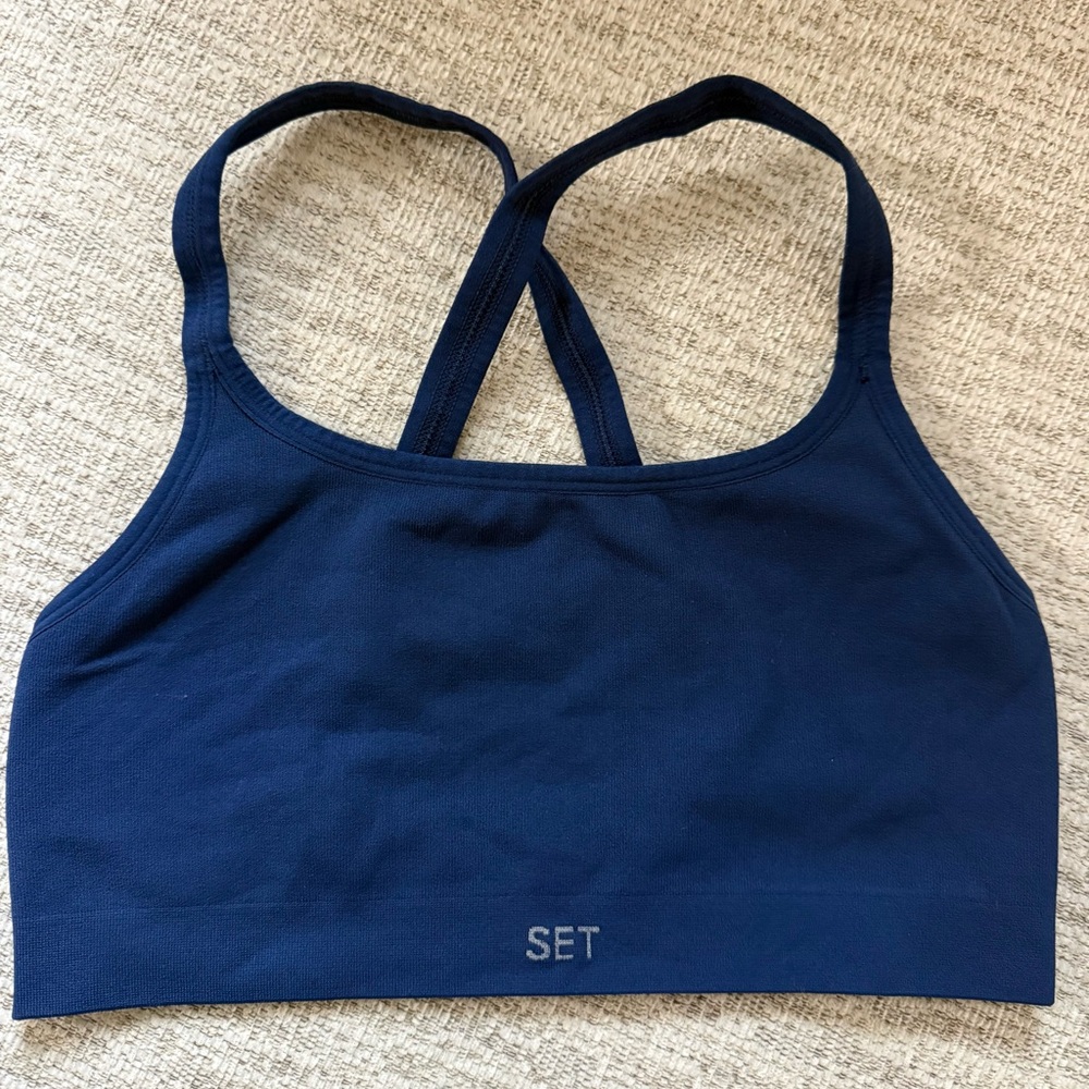 Set Active Women's Navy Sports Bra